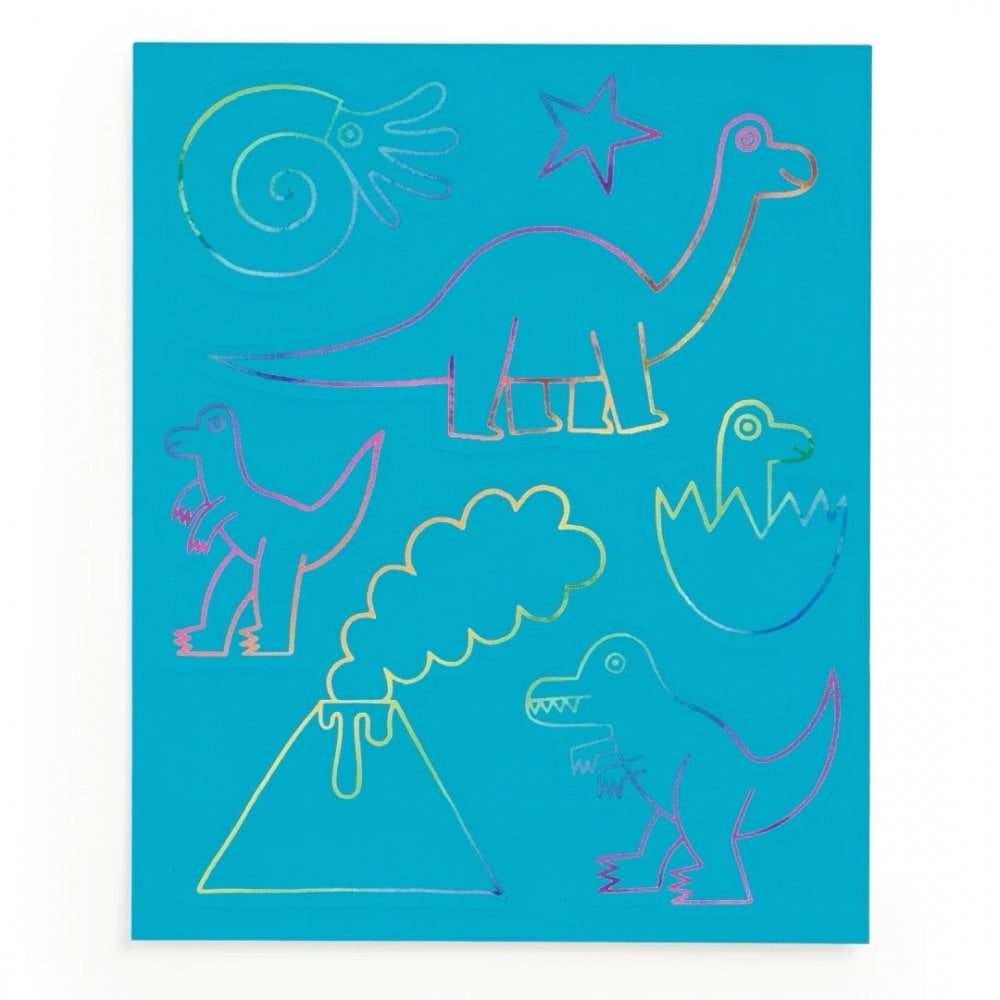 MIGHTY DINOSAURS MAGIC SCRATCH MAGIC - SCRATCH + SPARKLE KIT