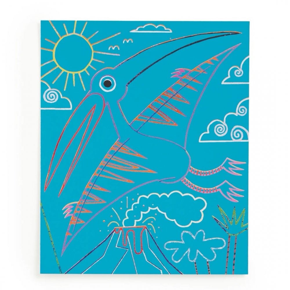 MIGHTY DINOSAURS MAGIC SCRATCH MAGIC - SCRATCH + SPARKLE KIT
