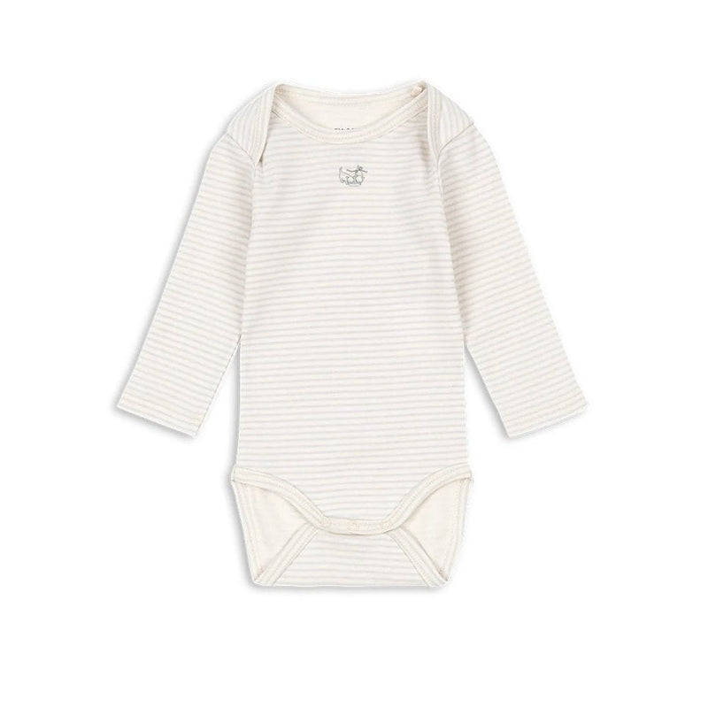 FIO STRIPE LONG SLEEVE BODY - TEA STRIPE - Grey Dawn