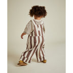 BLYTHE CHOC STRIPE DUNGAREE