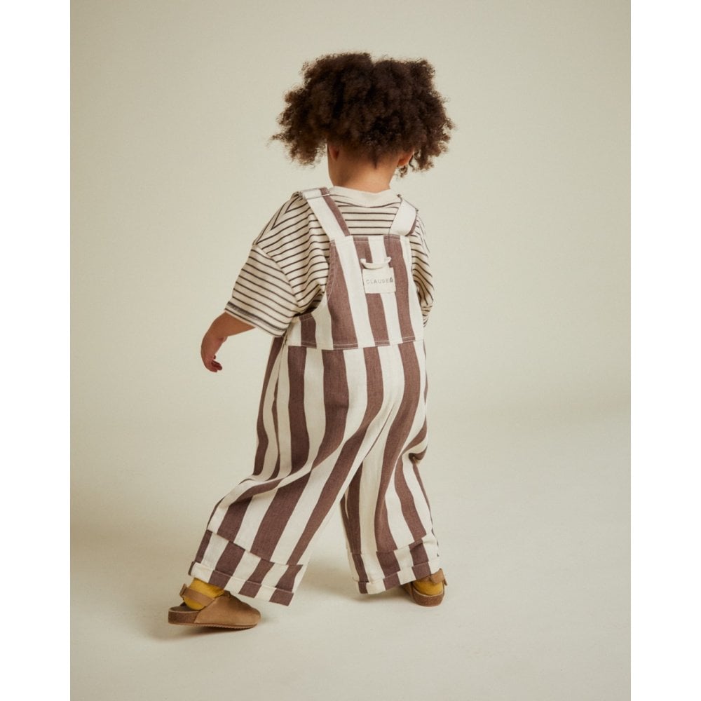 BLYTHE CHOC STRIPE DUNGAREE