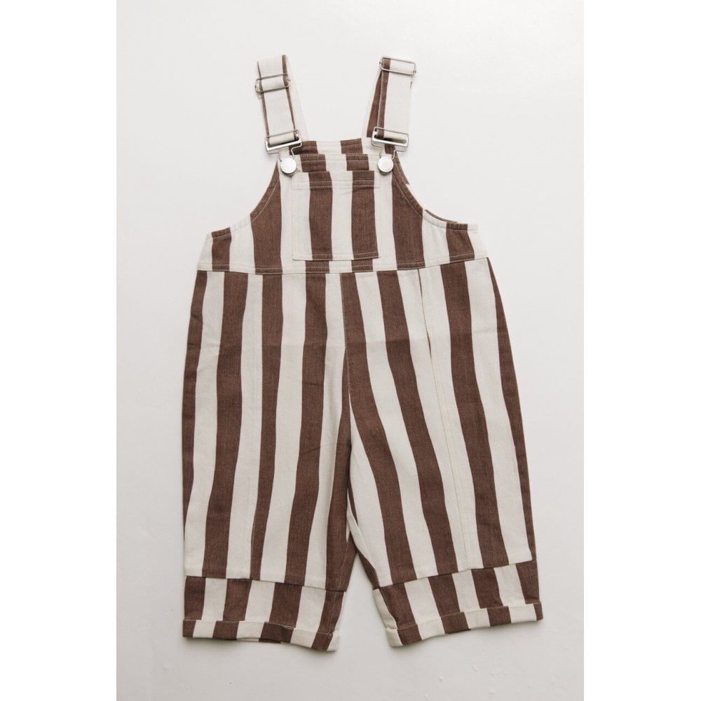 BLYTHE CHOC STRIPE DUNGAREE