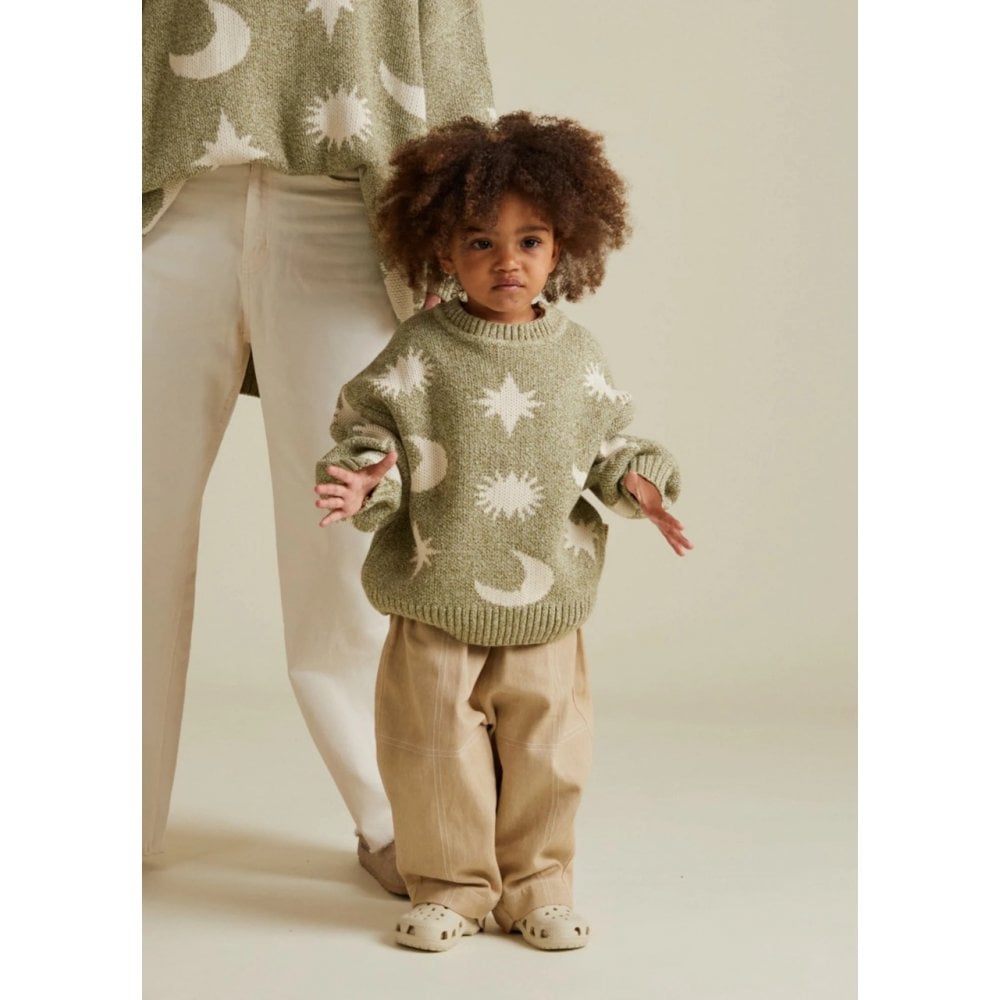 COZMO MOON STARS SWEATER - MATCHA