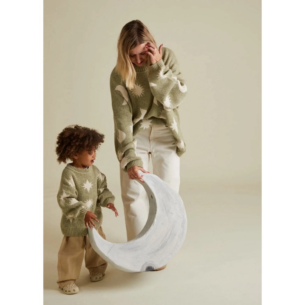 COZMO MOON STARS SWEATER - MATCHA