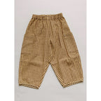 EMERSON OCHRE GINGHAM TROUSER