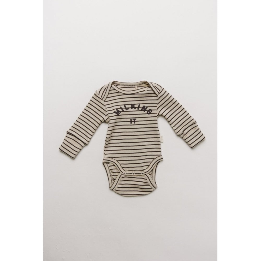 MILKING IT COCO STRIPE BODYSUIT