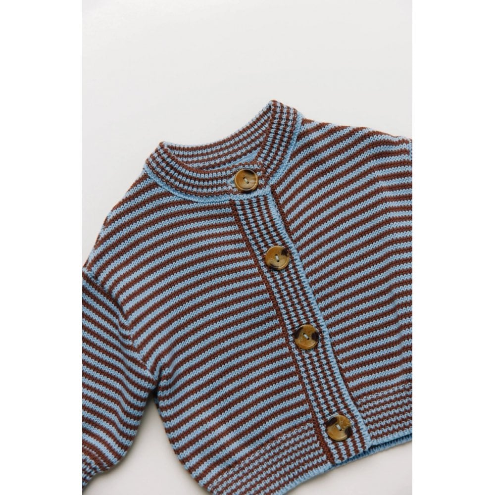 EMIL COCO SKY STRIPE CARDIGAN
