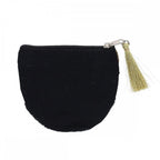 BEADED COIN PURSE - BLACK CAT