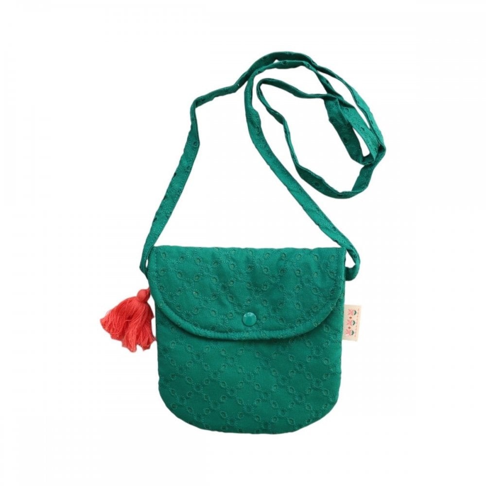 GREEN+ PINK FOLK BAG