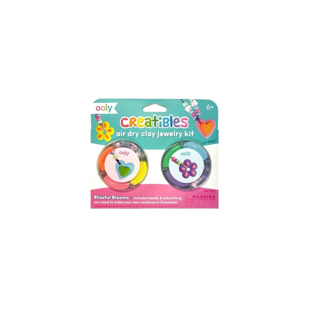 CREATIBLES DIY AIR DRY CLAY JEWELLERY KIT- BLISSFUL BLOOMS (6 YEARS+)