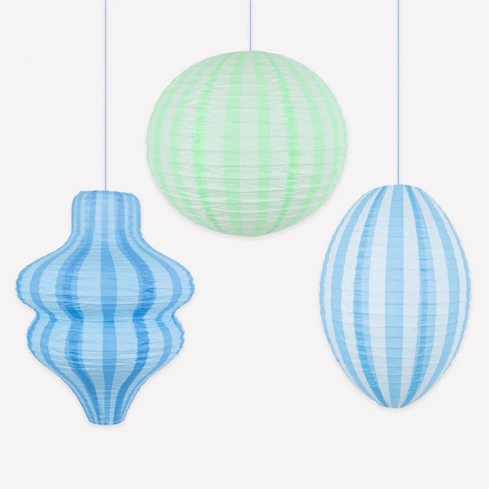 HANGING LANTERNS  - BLUE