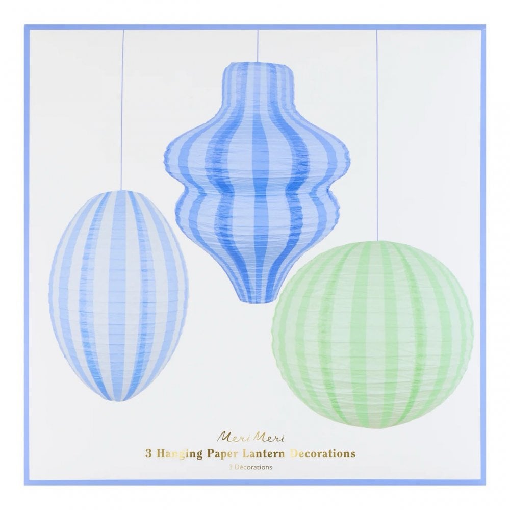HANGING LANTERNS  - BLUE