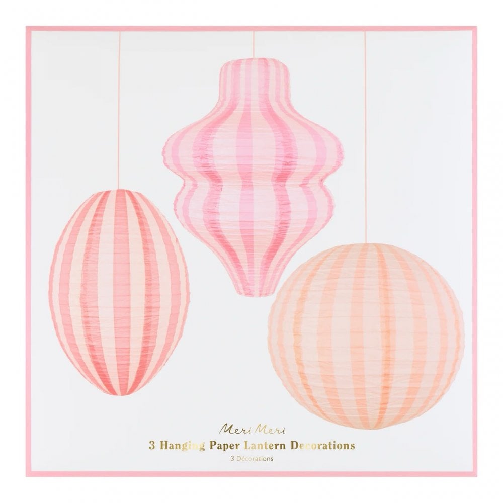 HANGING LANTERNS  - PINK