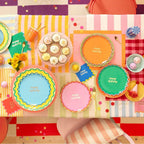 16 WIGGLE EDGE HAPPY BIRTHDAY NAPKINS