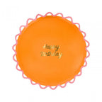 8 WIGGLE EDGE HAPPY BIRTHDAY PLATES