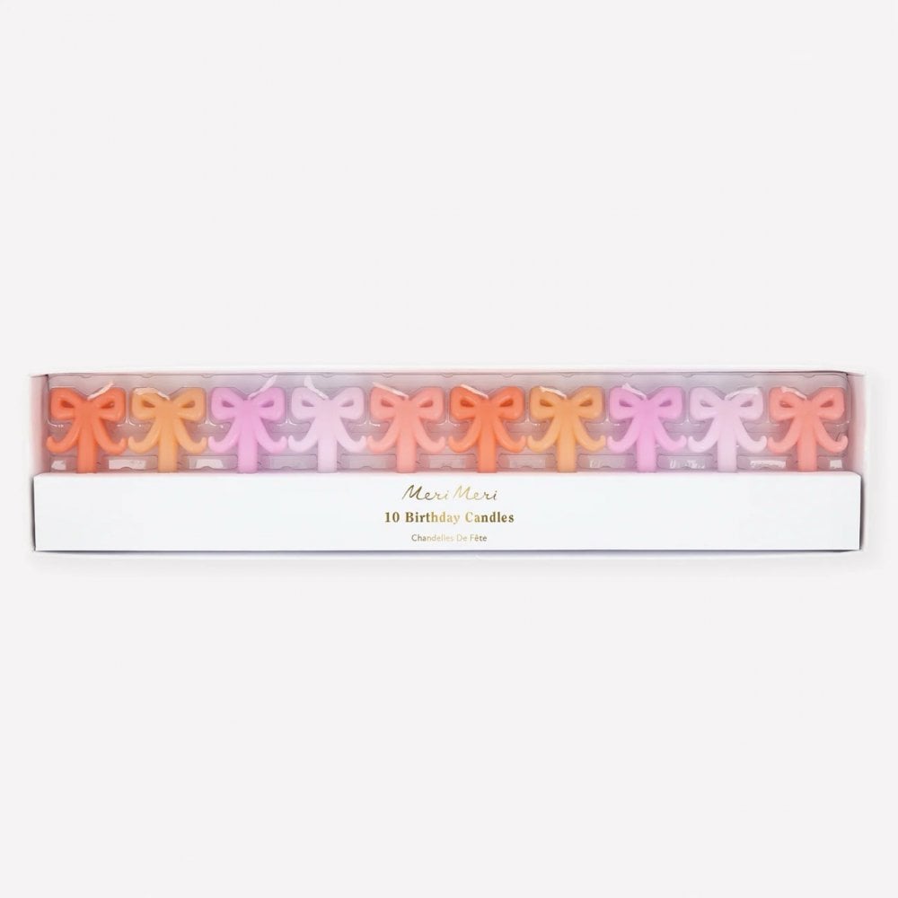 10 MINI BOW CANDLES