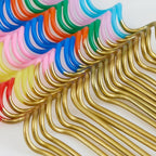 20 GOLD DIPPED SWIRLY CANDLES