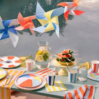 8 BEACH STRIPED CUPS
