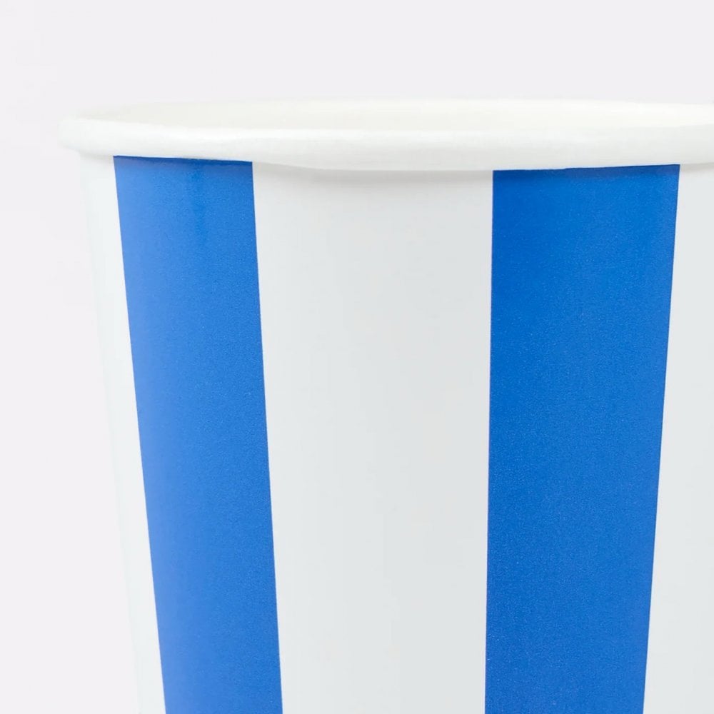 8 BEACH STRIPED CUPS
