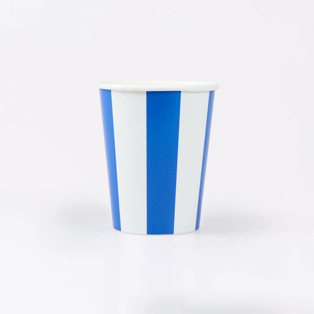 8 BEACH STRIPED CUPS