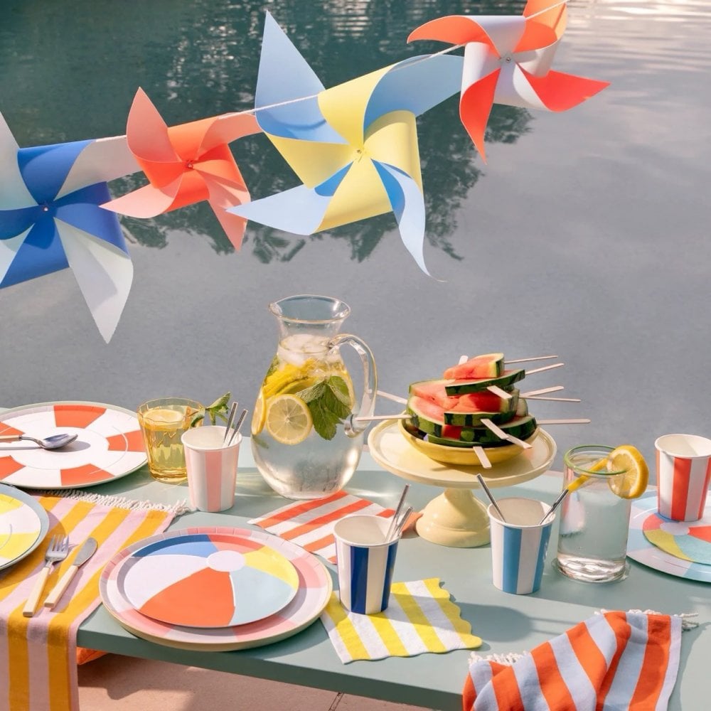 16 BEACH STRIPED NAPKINS