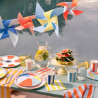 16 BEACH STRIPED NAPKINS