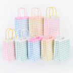 8 GINGHAM FRINGE PARTY BAGS