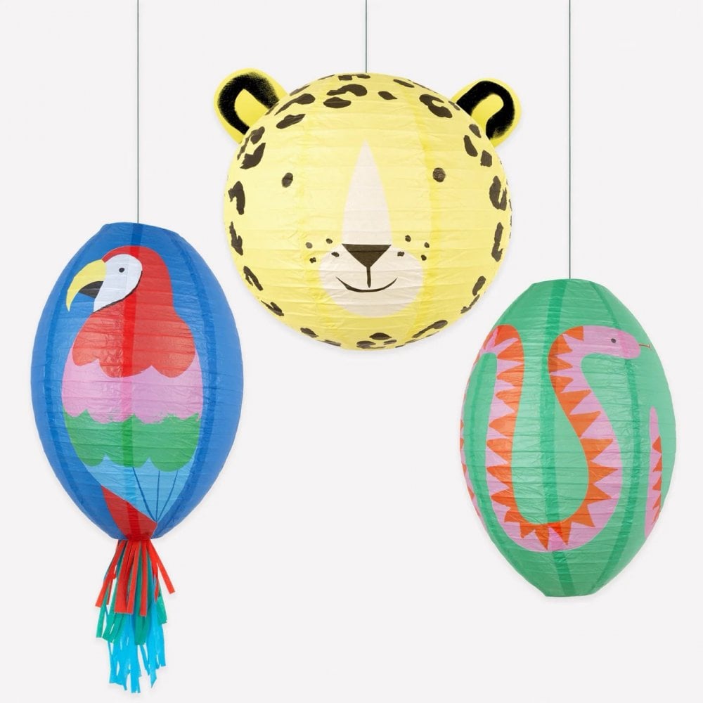 3 JUNGLE JAMBOREE LANTERNS