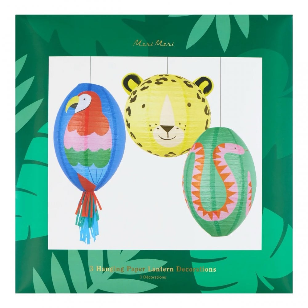 3 JUNGLE JAMBOREE LANTERNS