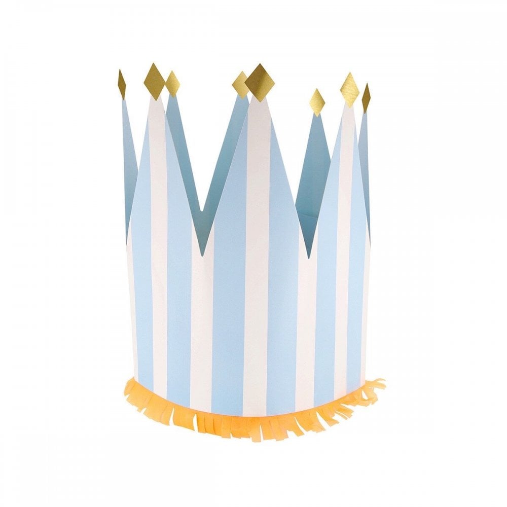 8 STRIPED PARTY CROWNS