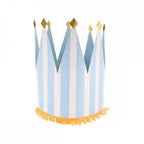 8 STRIPED PARTY CROWNS