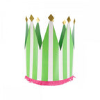 8 STRIPED PARTY CROWNS