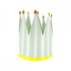 8 STRIPED PARTY CROWNS