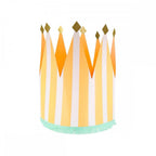 8 STRIPED PARTY CROWNS