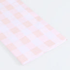 PINK GINGHAM PAPER TABLECLOTH