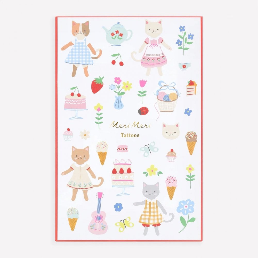 KITTEN CLUB TEMPORARY TATTOOS