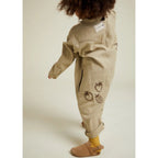 QUINN ALLOTMENT EMBROIDERED OVERALLS - OLIVE
