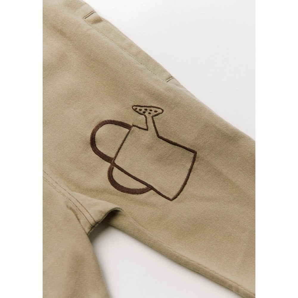 QUINN ALLOTMENT EMBROIDERED OVERALLS - OLIVE