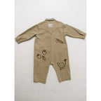 QUINN ALLOTMENT EMBROIDERED OVERALLS - OLIVE