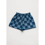 FRANKIE CHECKERBOARD DENIM SHORT