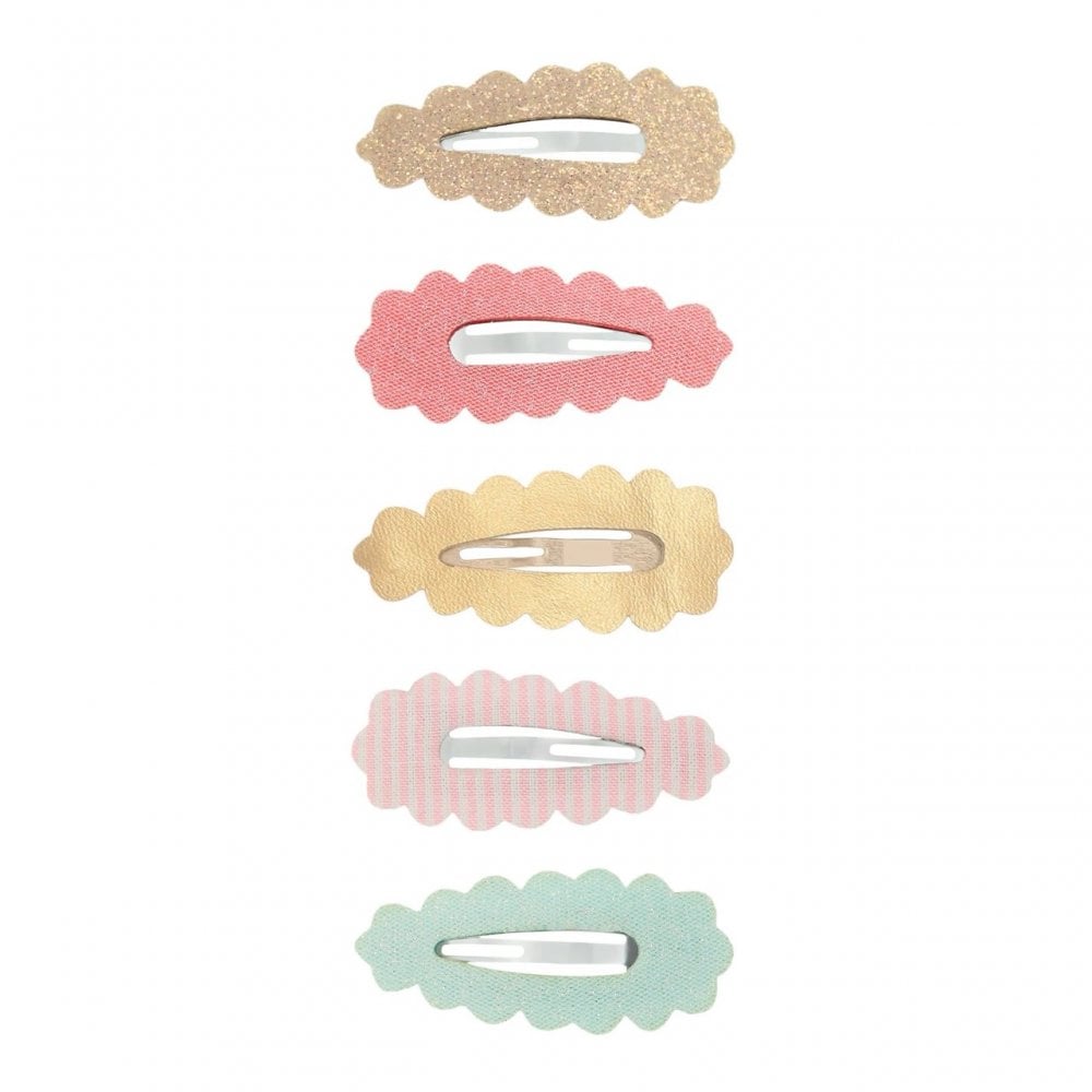 SCALLOPED EDGE MINI CLIC CLAC HAIR CLIPS