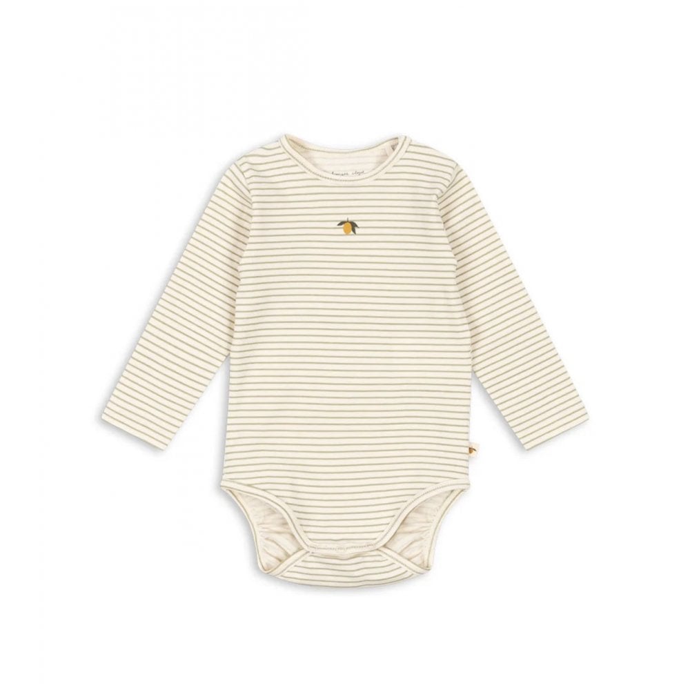 LONG SLEEVE BODY - TEA STRIPE