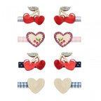 RED CHERRIES MINI HAIR CLIPS