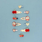 RED CHERRIES MINI HAIR CLIPS