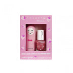 SCENTED LIP BALM + STAR NAIL VARNISH SET - STRAWBERRY