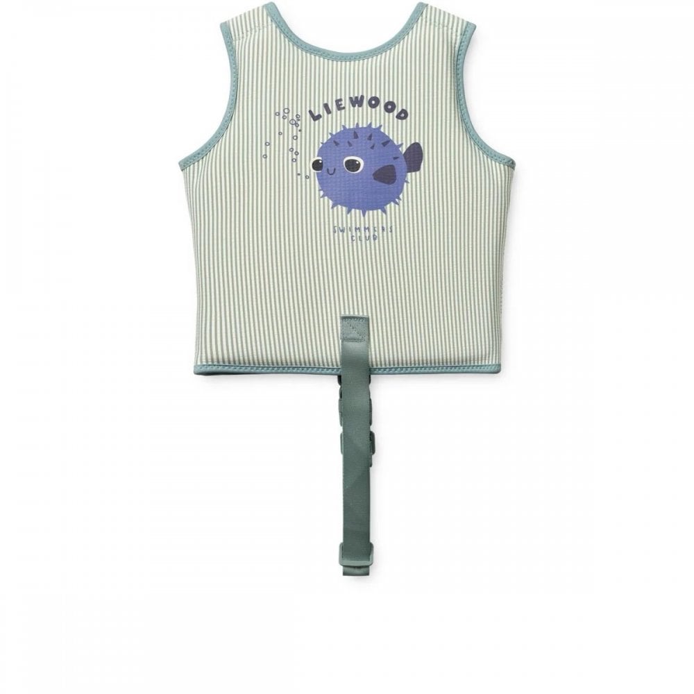 DOVE SEERSUCKER SWIM VEST
