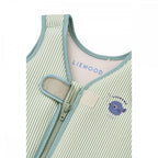 DOVE SEERSUCKER SWIM VEST