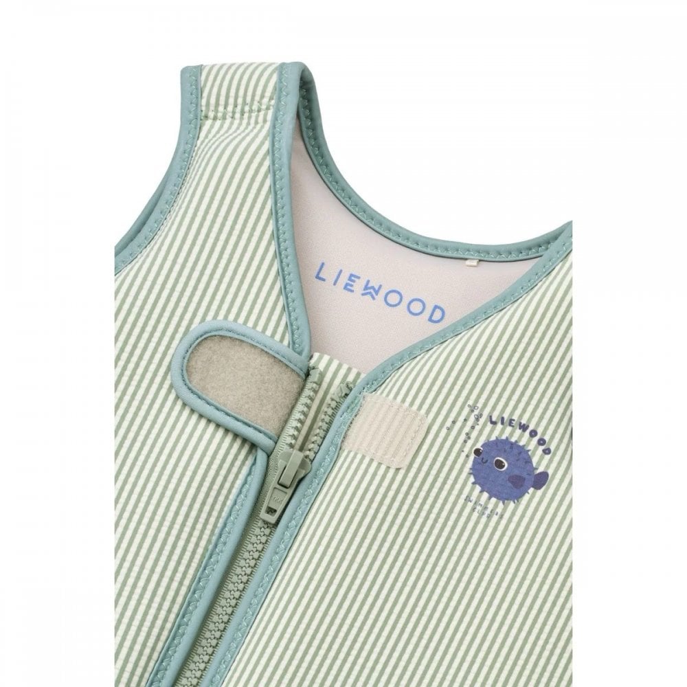 DOVE SEERSUCKER SWIM VEST