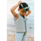 DOVE SEERSUCKER SWIM VEST