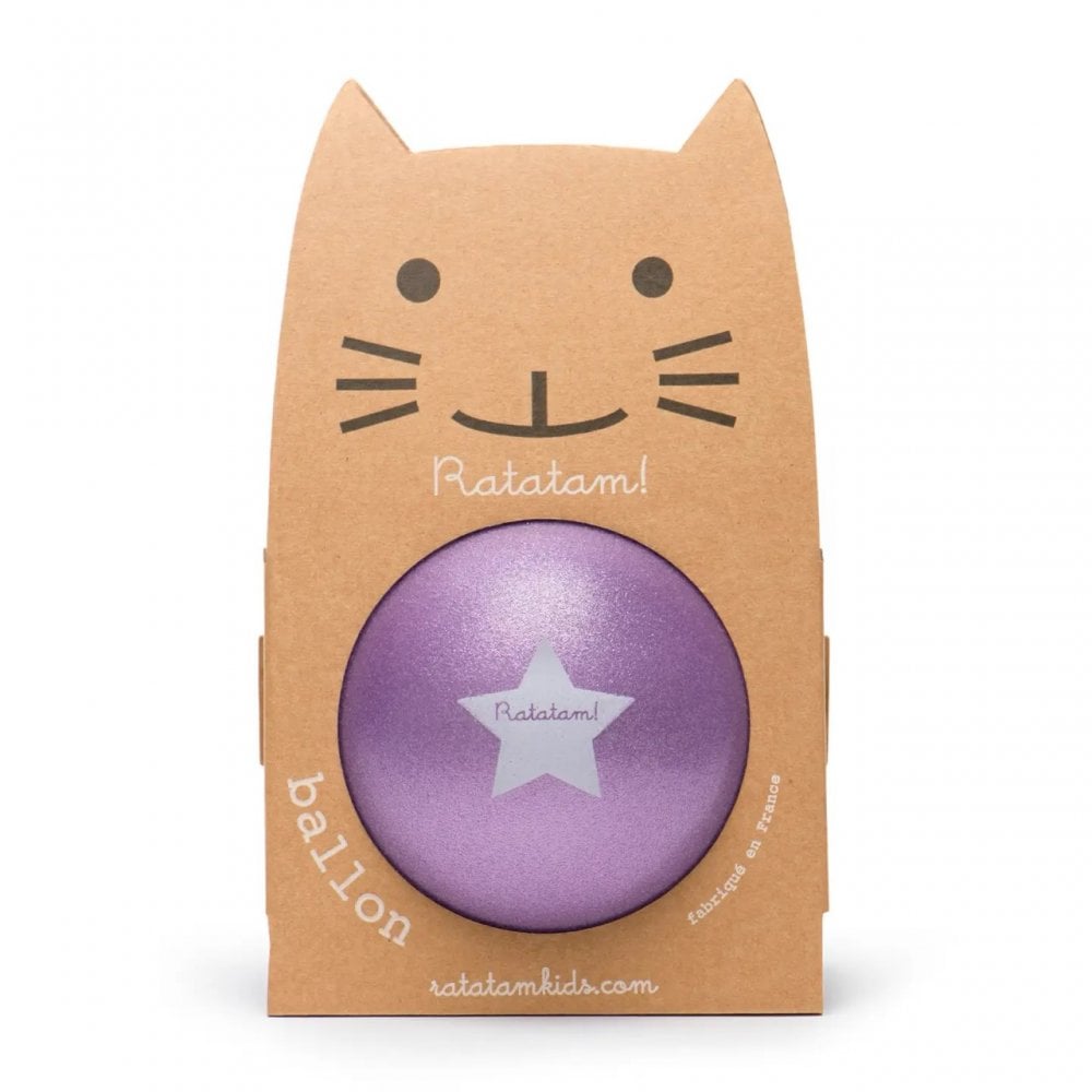 15CM PLAY BALL - GLITTER PURPLE
